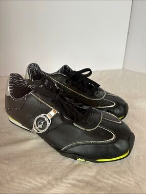 Baby Phat Black Sneakers with Lime Accent